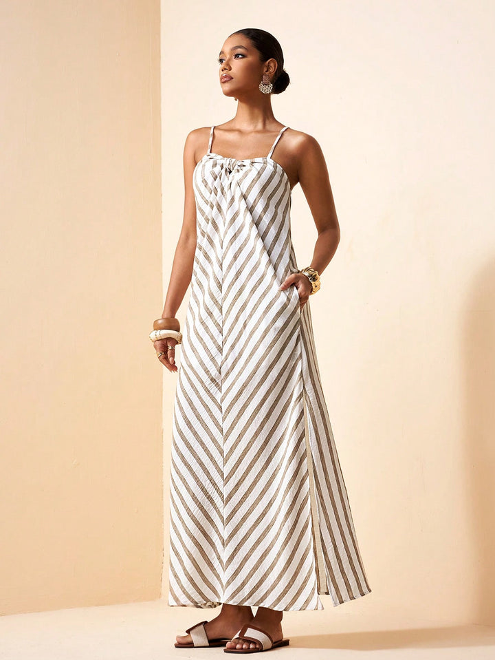 Rochie maxi SHEIN, kaki