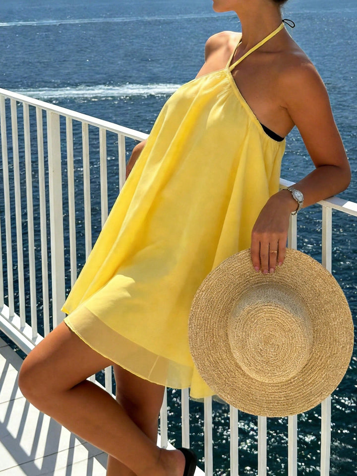 Rochie mini SHEIN, galben