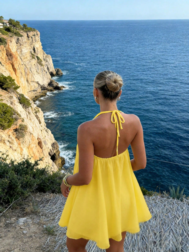 Rochie mini SHEIN, galben