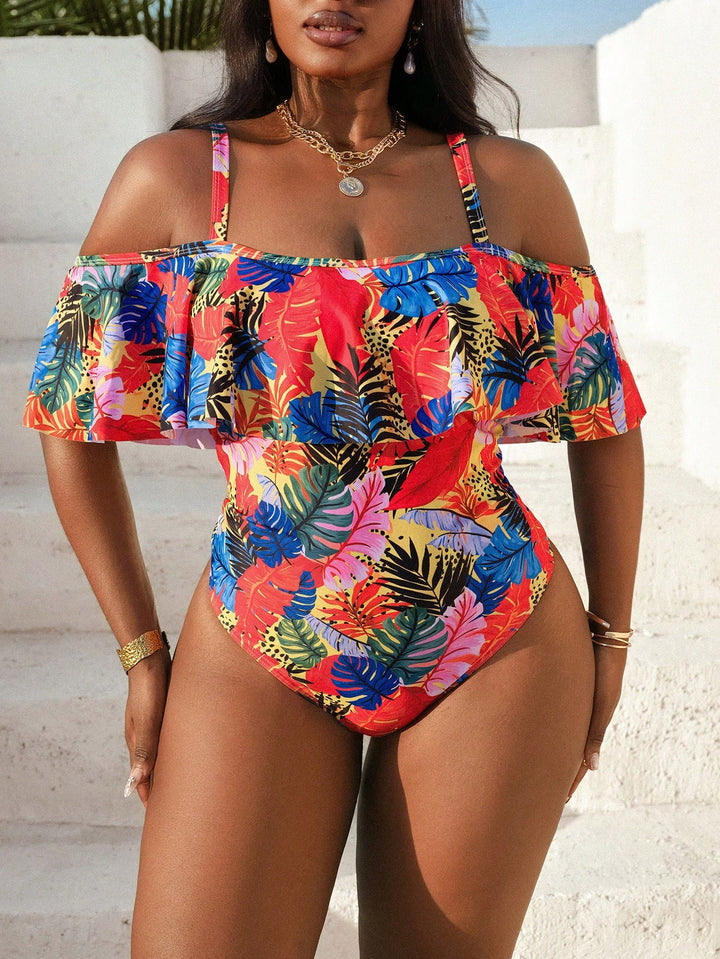 Costum de baie SHEIN, mix culori