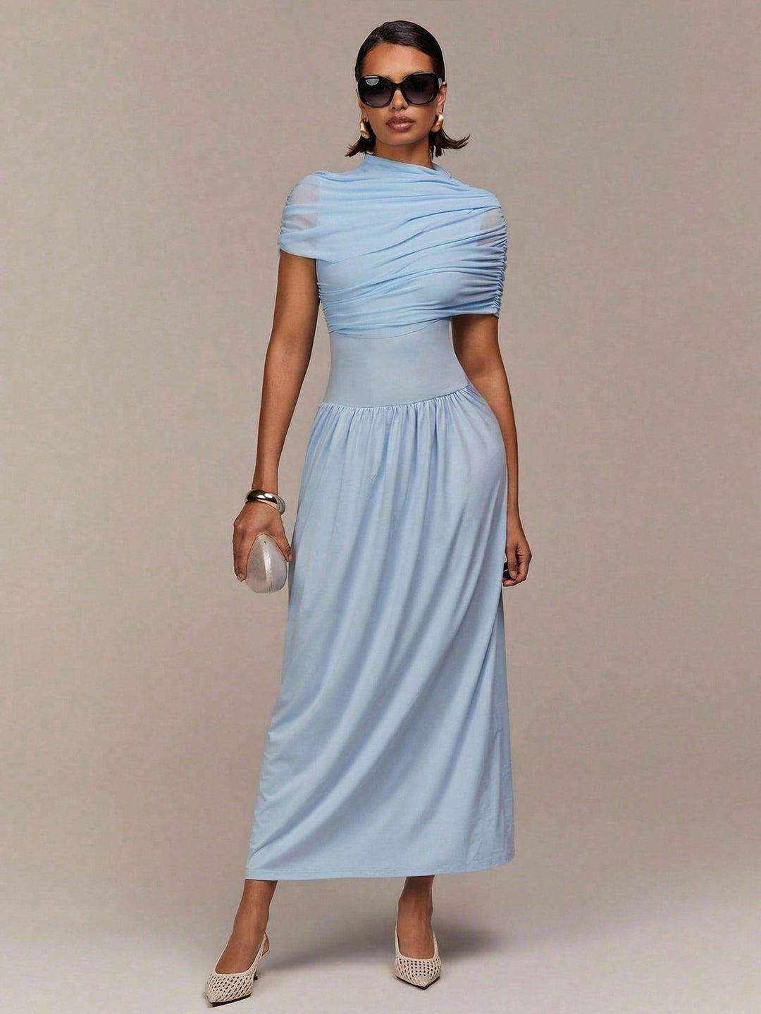 Rochie maxi SHEIN, albastru