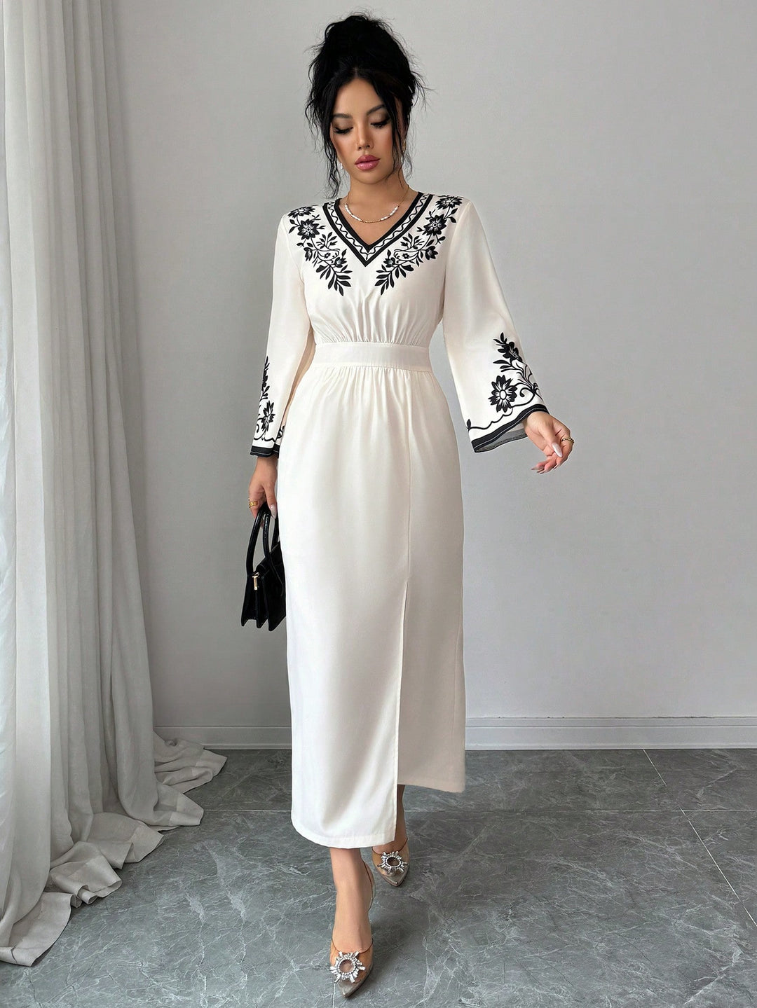 Rochie maxi SHEIN, mix culori