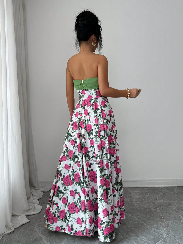 Rochie maxi SHEIN, mix culori