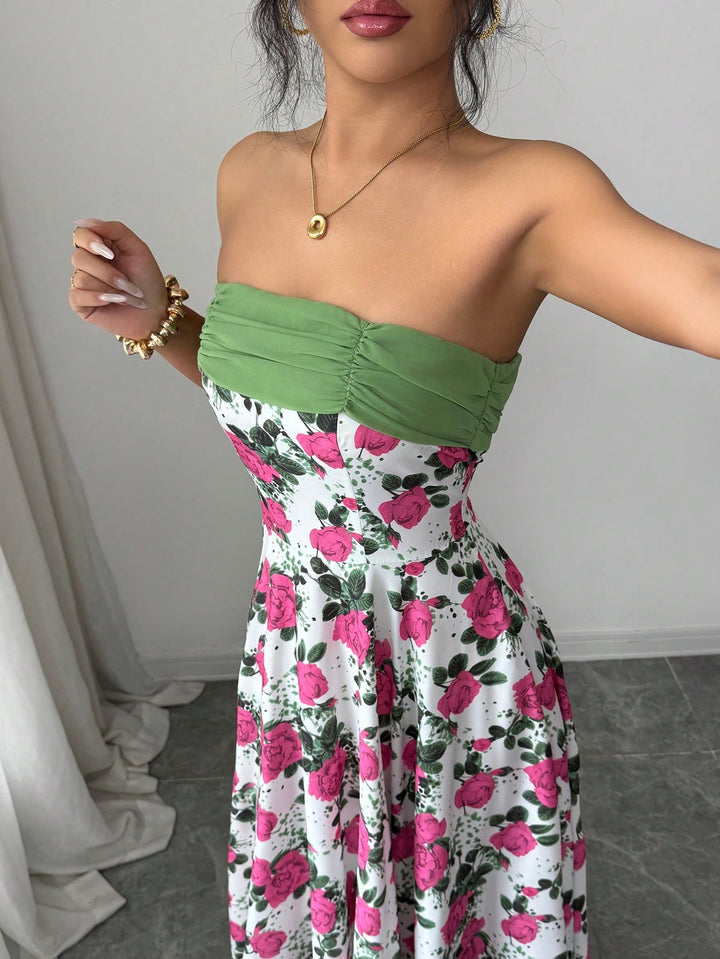 Rochie maxi SHEIN, mix culori