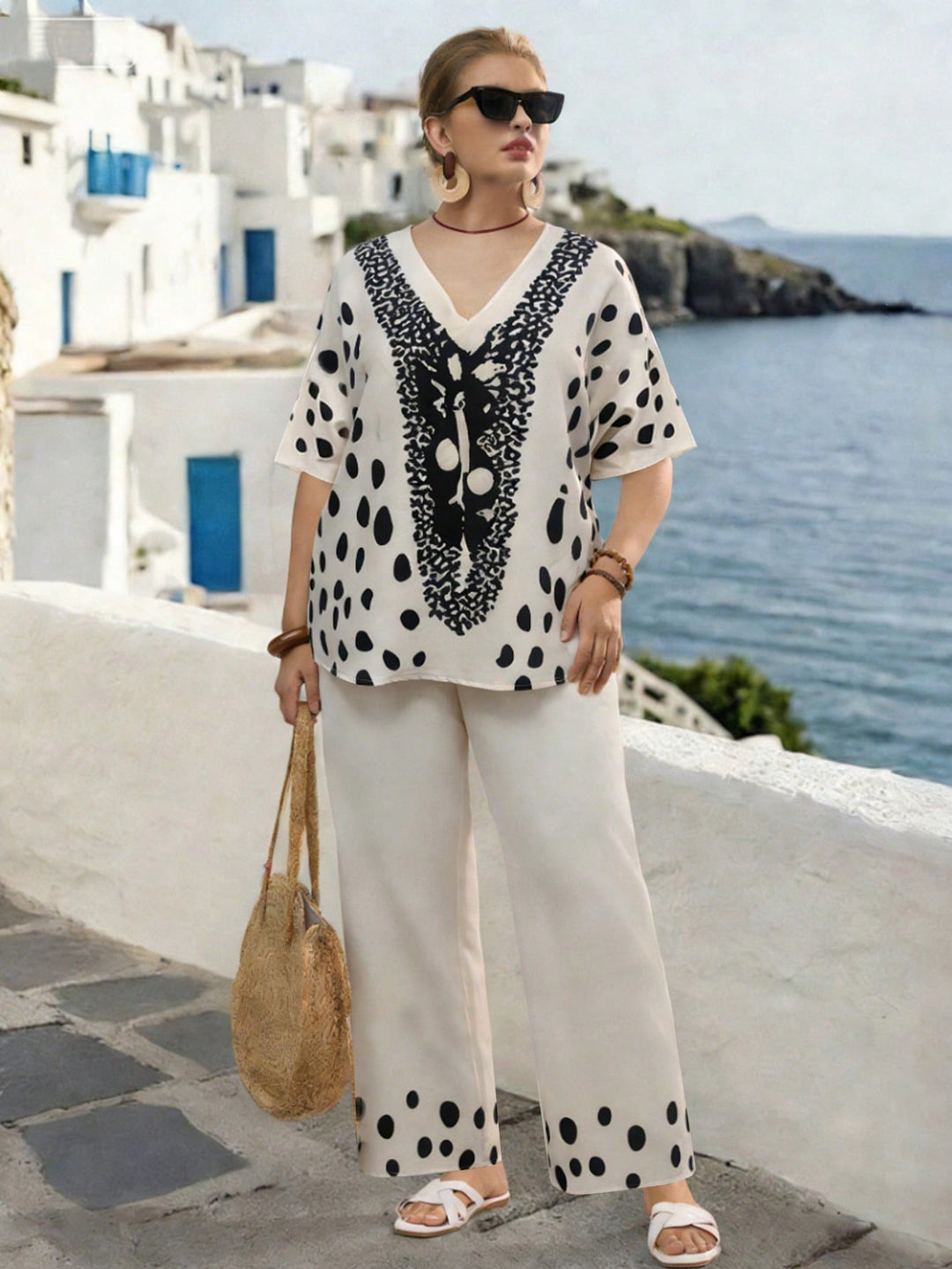 SHEIN outfit, krém