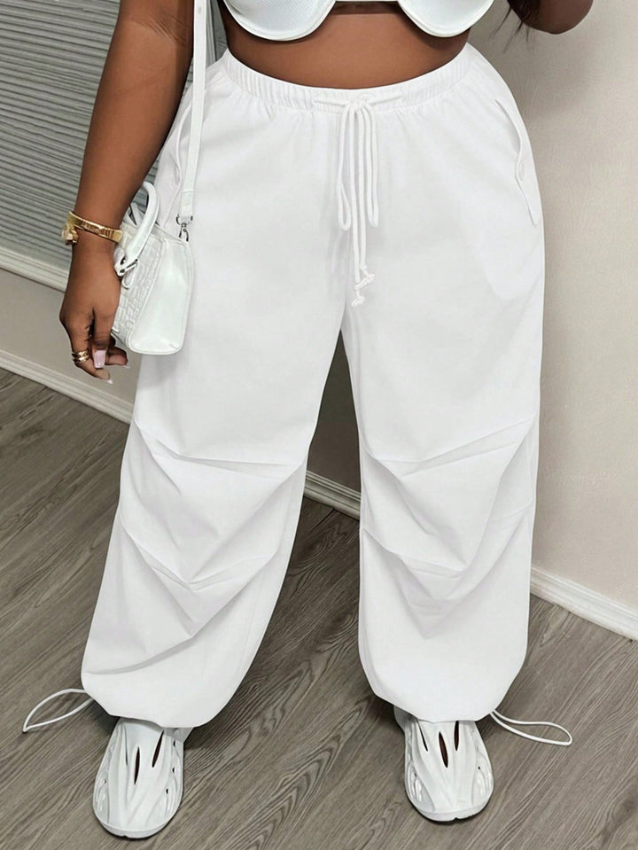 Pantaloni SHEIN, alb