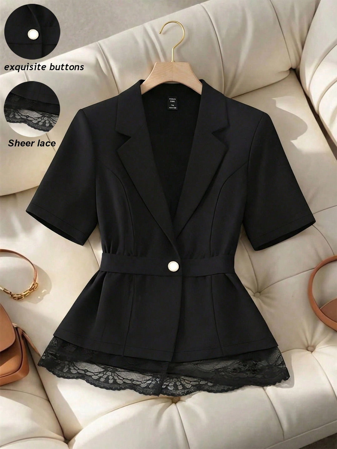 Sacou SHEIN, negru