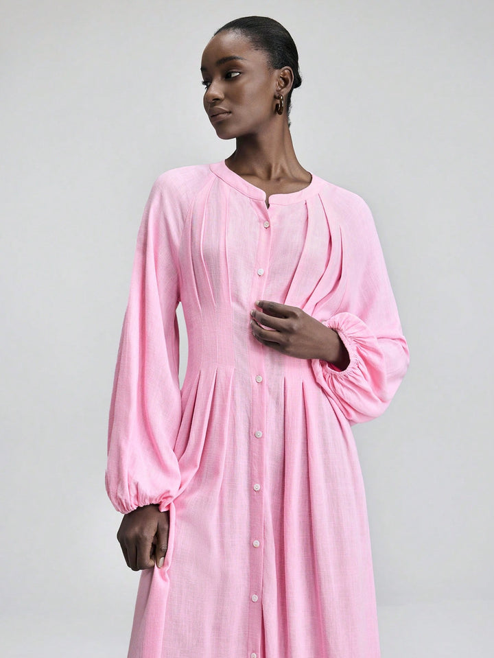 Rochie maxi SHEIN, roz