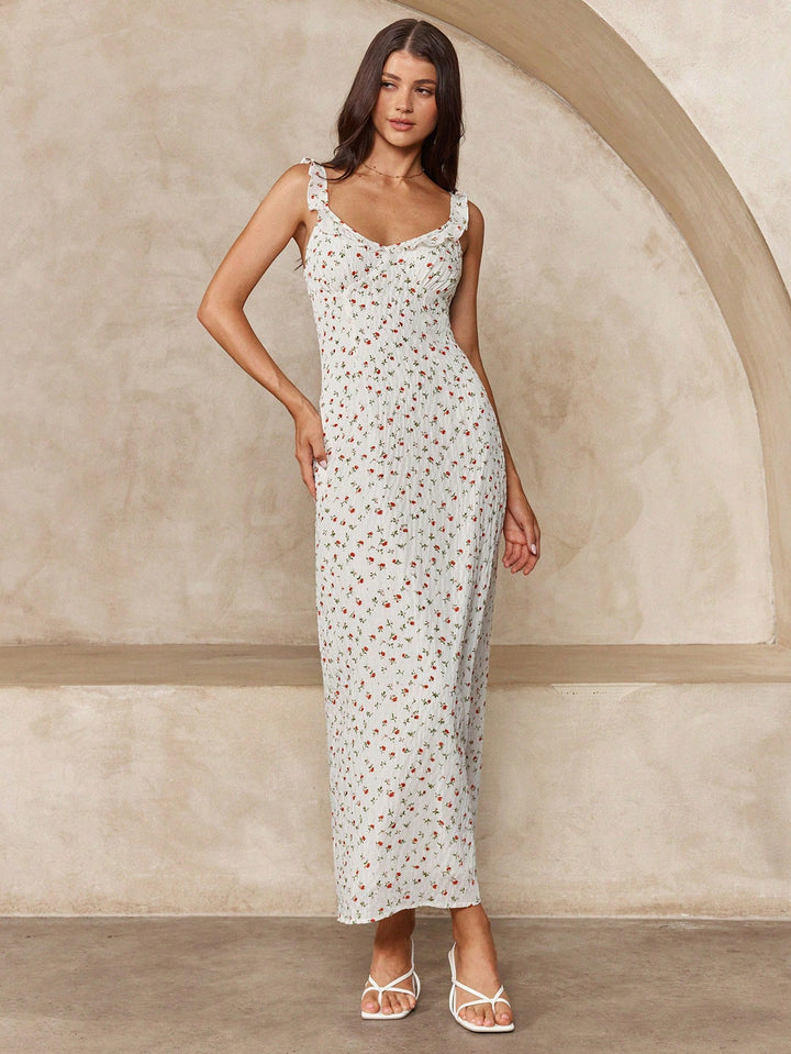 Rochie maxi SHEIN, bej