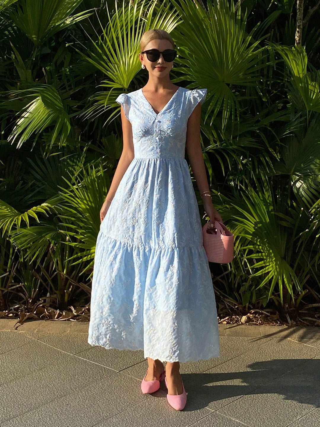 Rochie maxi SHEIN, albastru