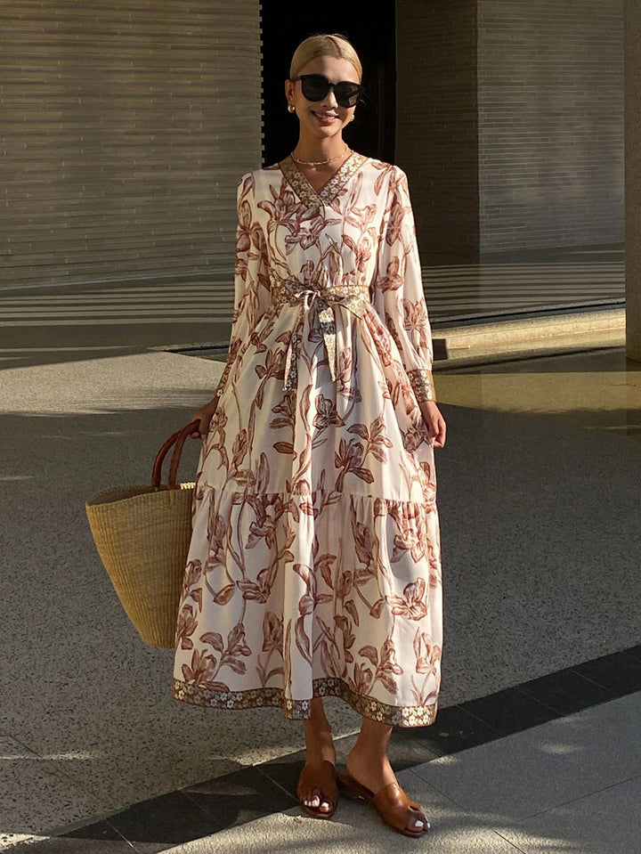Rochie maxi SHEIN, mix culori