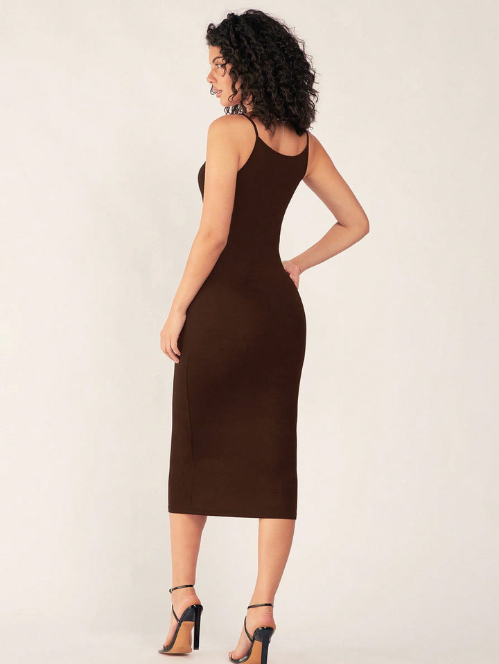Rochie maxi SHEIN, maro
