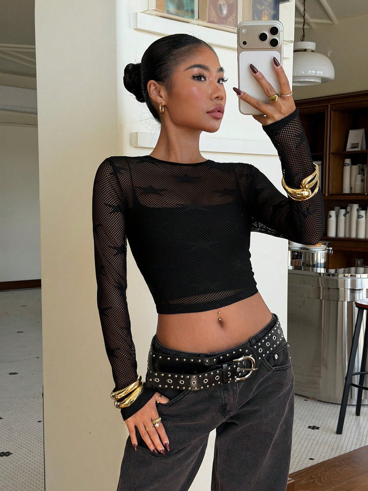 Top SHEIN, negru
