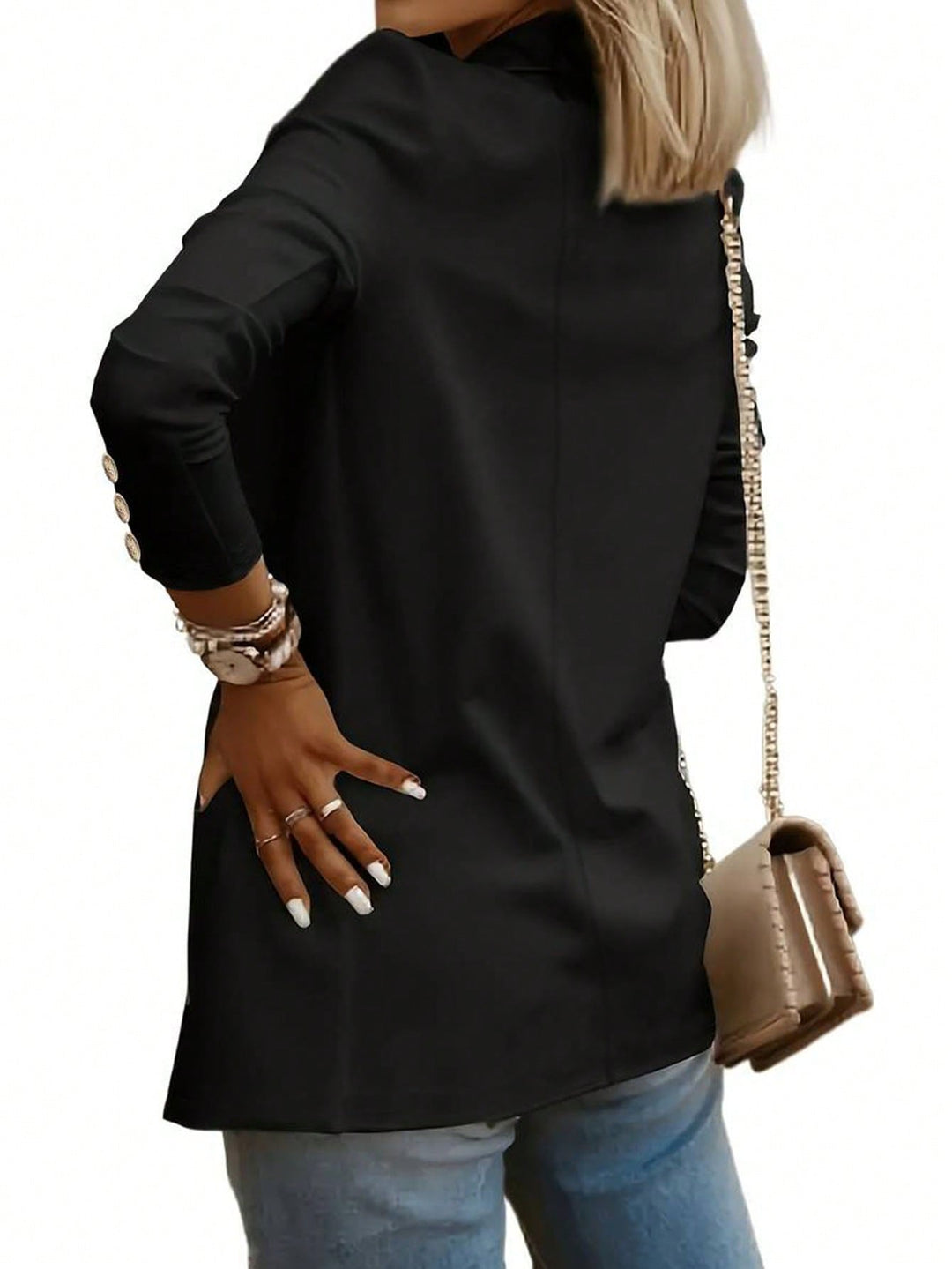 Sacou SHEIN, negru