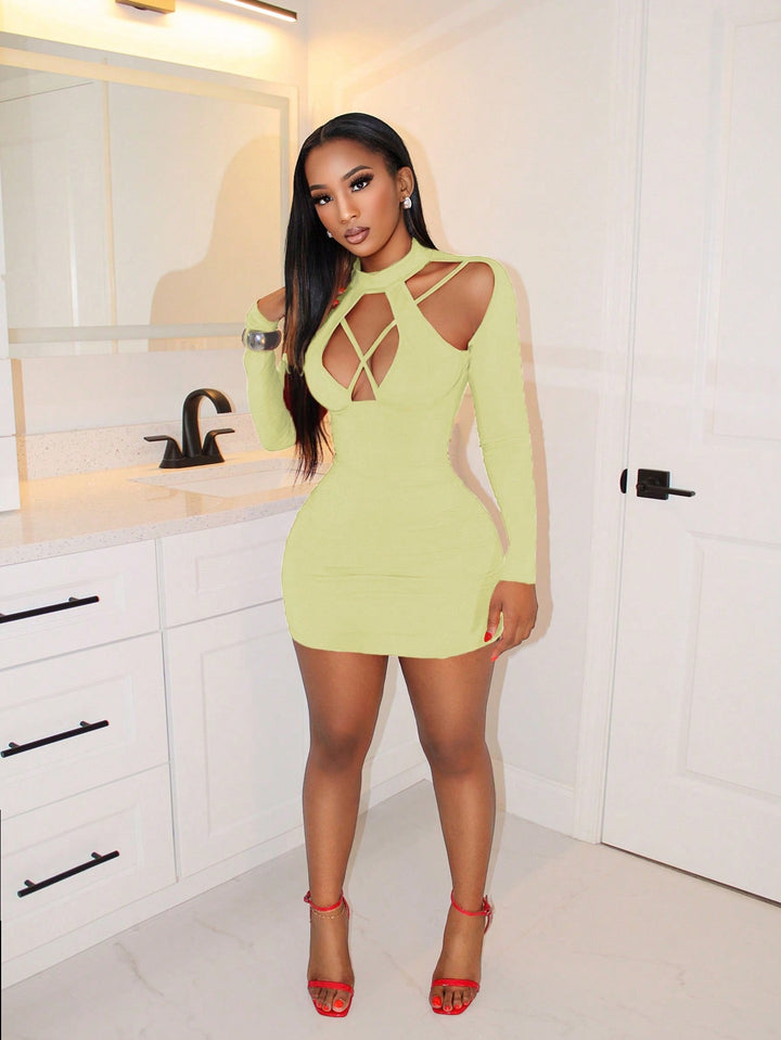 Rochie mini SHEIN, crem