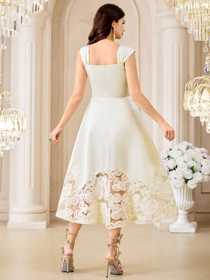 Rochie midi SHEIN, bej