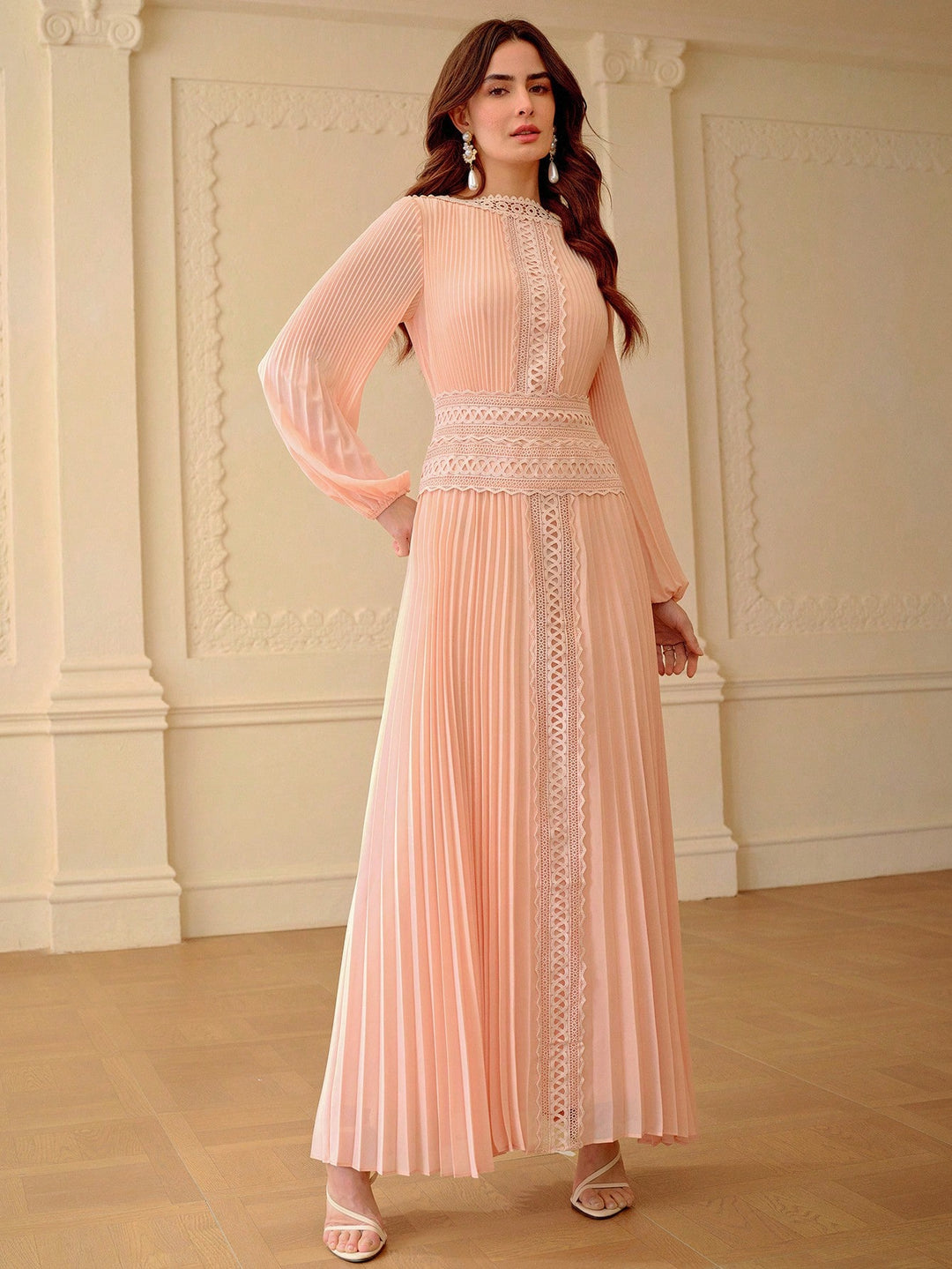 Rochie maxi SHEIN, roz