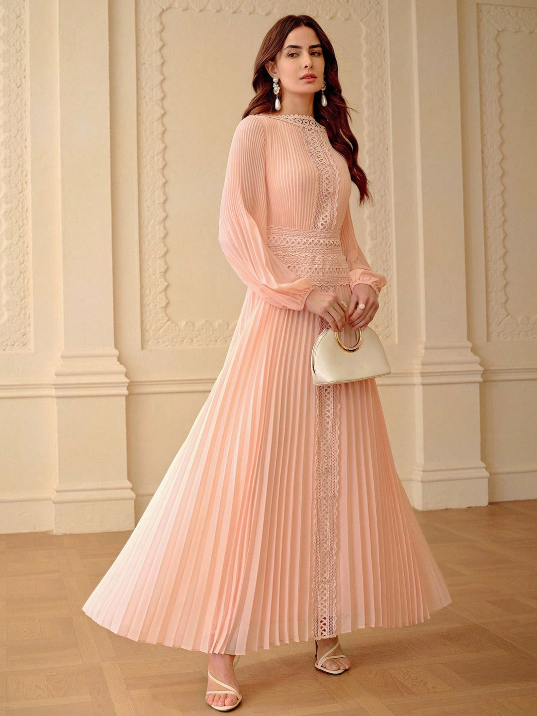 Rochie maxi SHEIN, roz