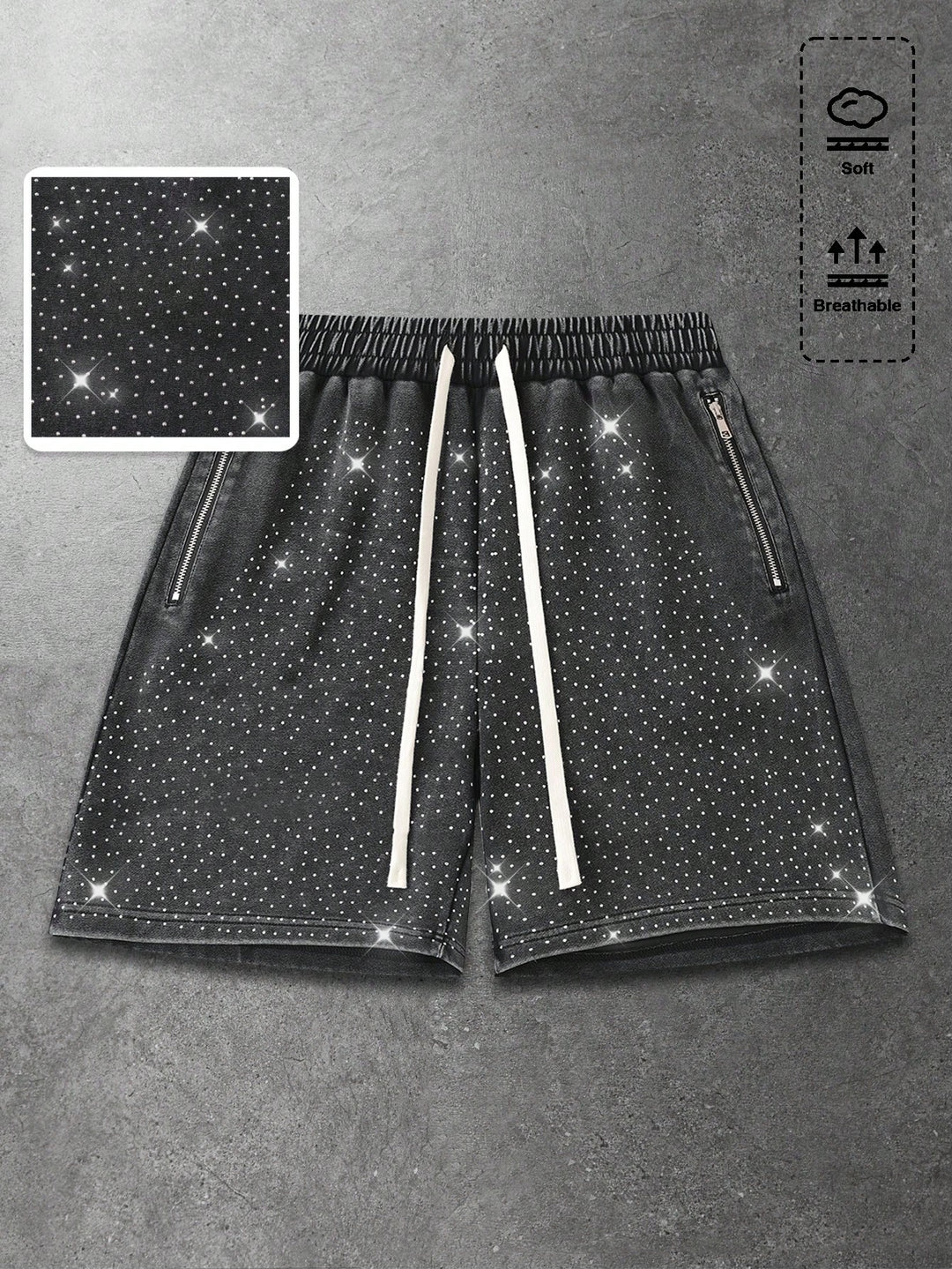 Pantaloni scurți SHEIN, negru