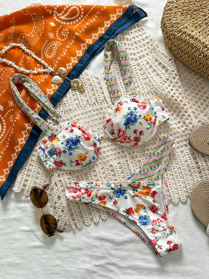 Costum de baie SHEIN, mix culori
