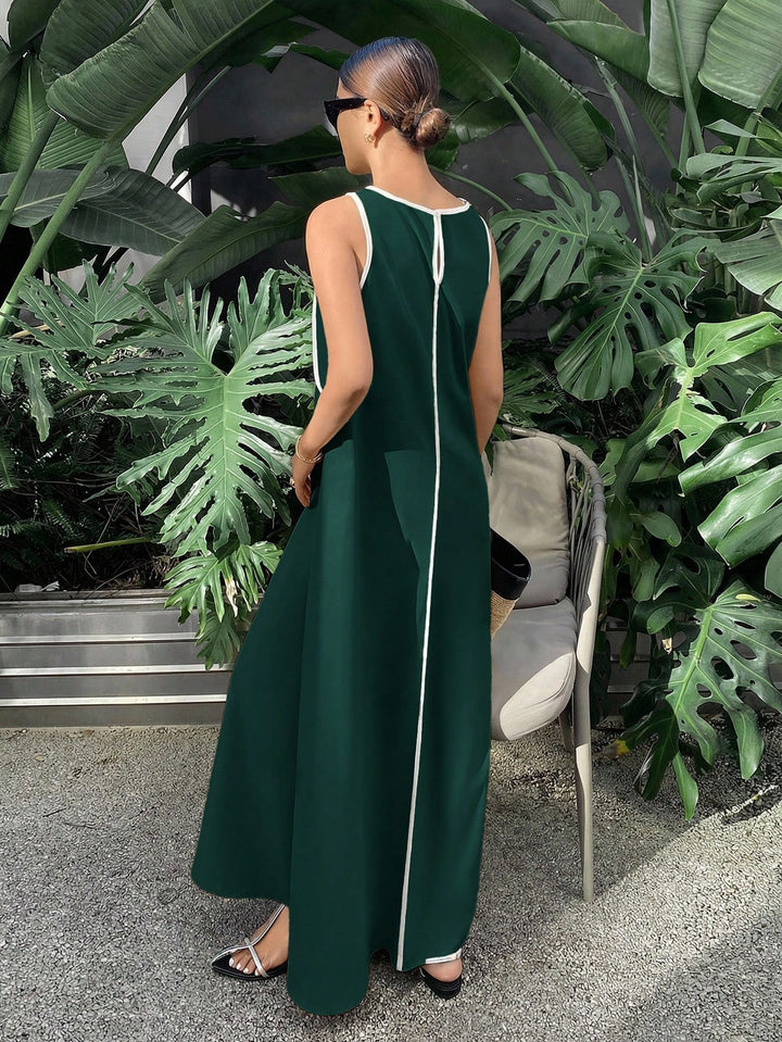 Rochie maxi SHEIN, verde
