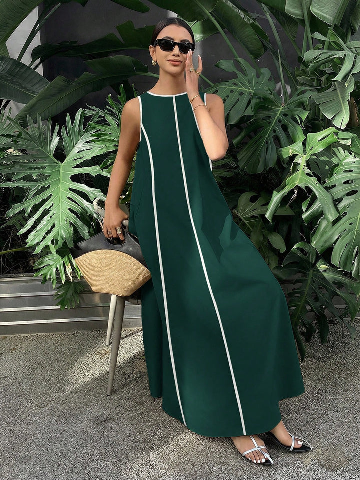 Rochie maxi SHEIN, verde