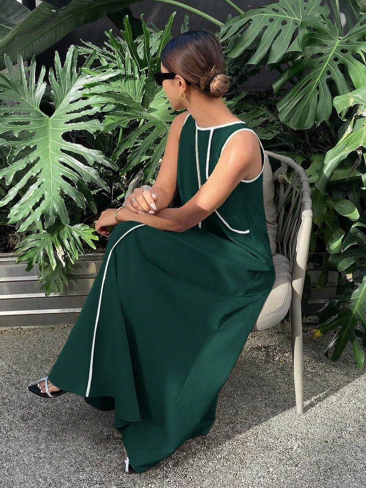 Rochie maxi SHEIN, verde