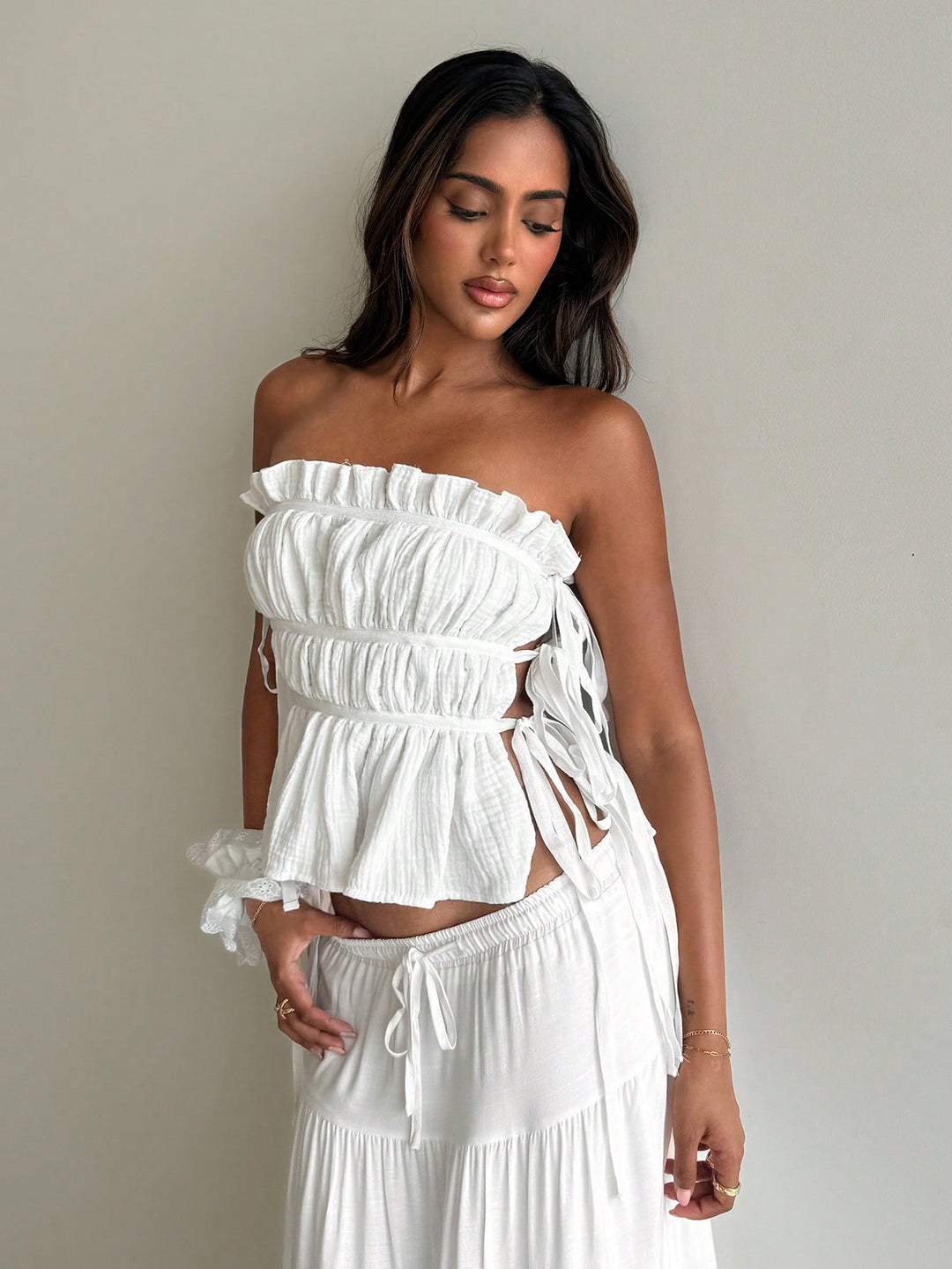 Top SHEIN, alb