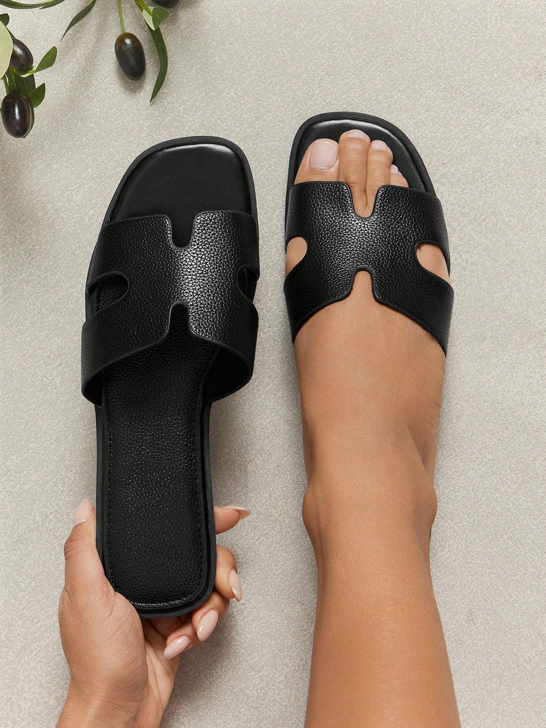 Sandale SHEIN, negru