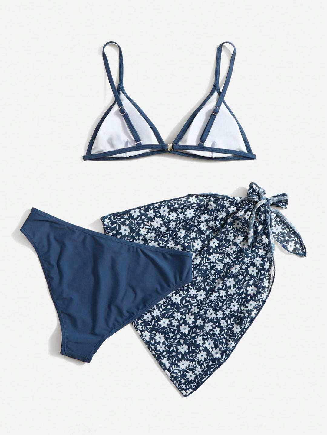 Set costum de baie SHEIN, albastru