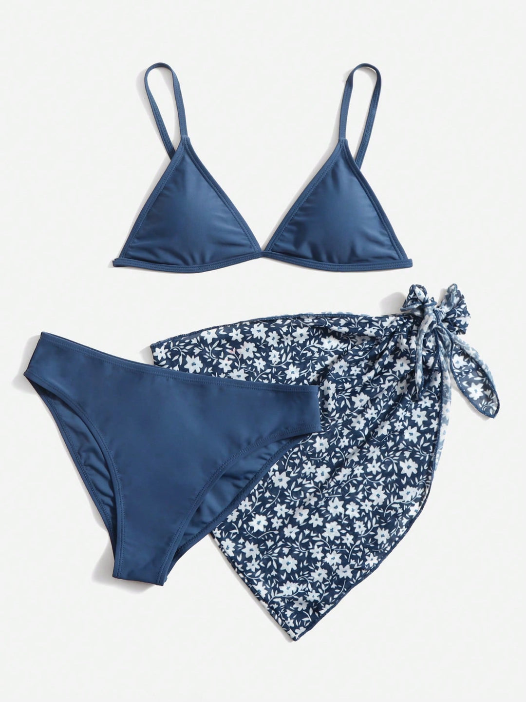 Set costum de baie SHEIN, albastru