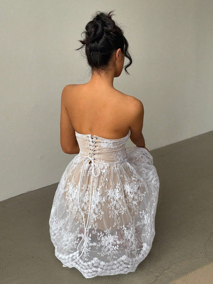 Rochie mini SHEIN, alb