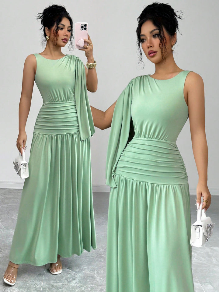 Rochie maxi SHEIN, verde