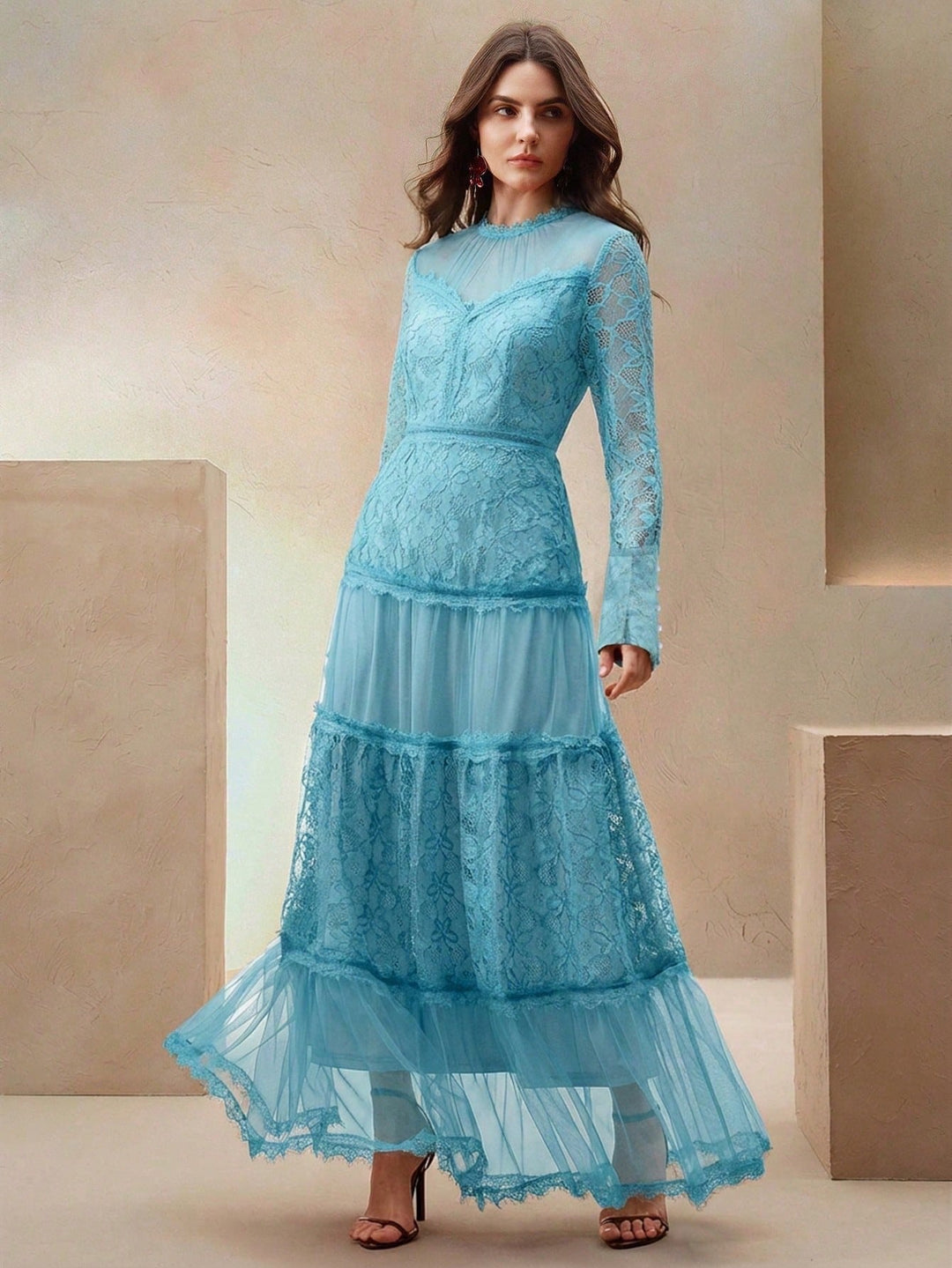 Rochie maxi SHEIN, albastru