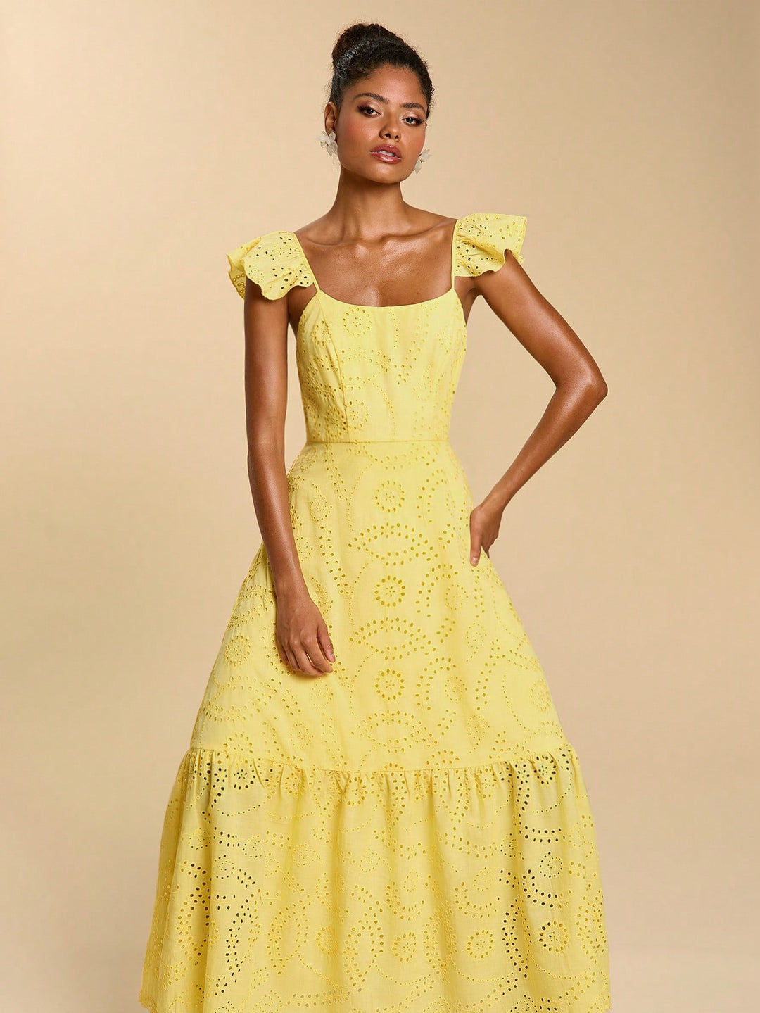 Rochie maxi SHEIN, galben