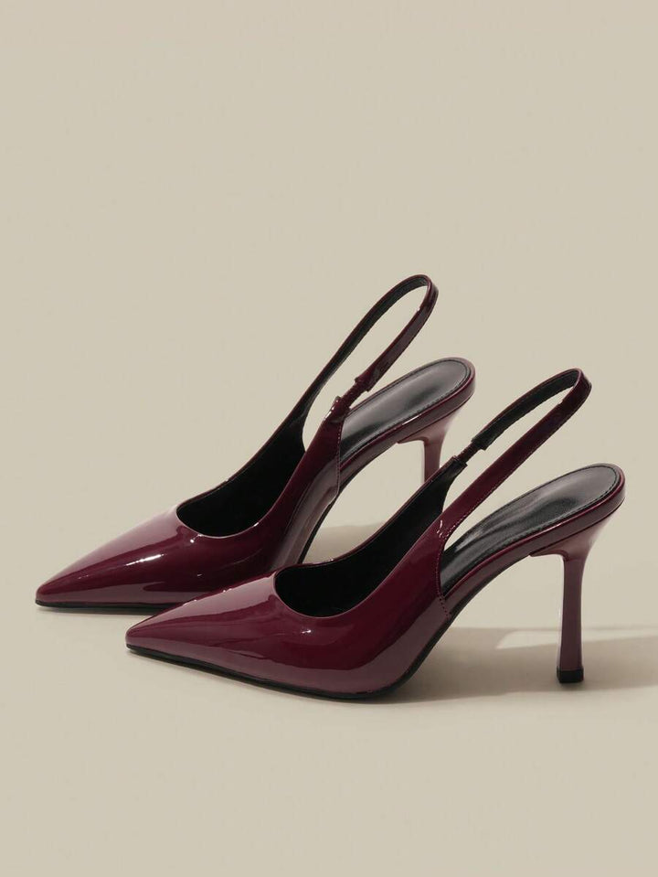 Pantofi cu toc SHEIN, vișiniu