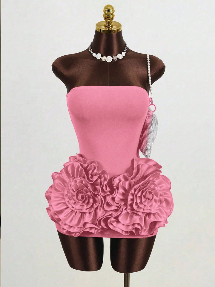 Rochie mini SHEIN, roz