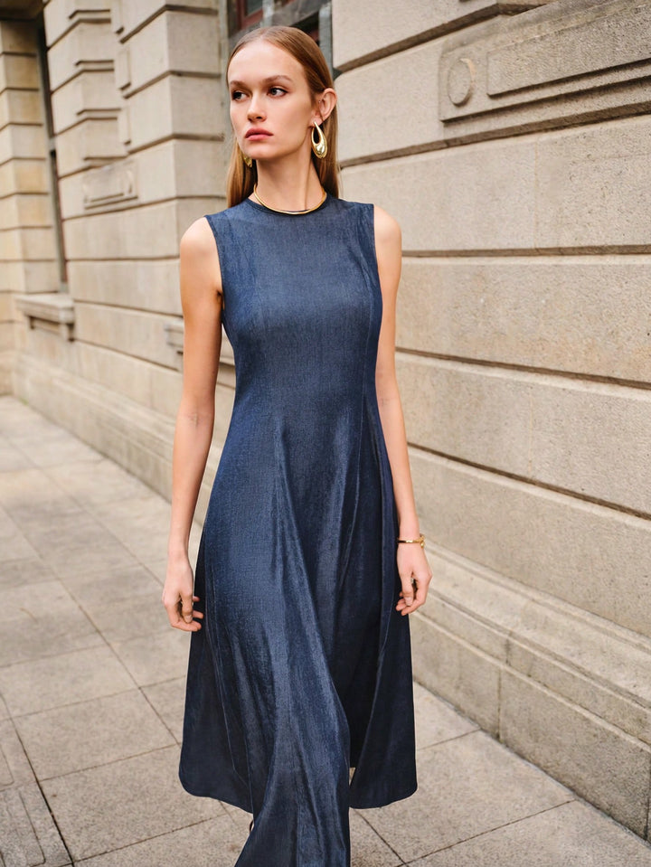 Rochie midi SHEIN, albastru
