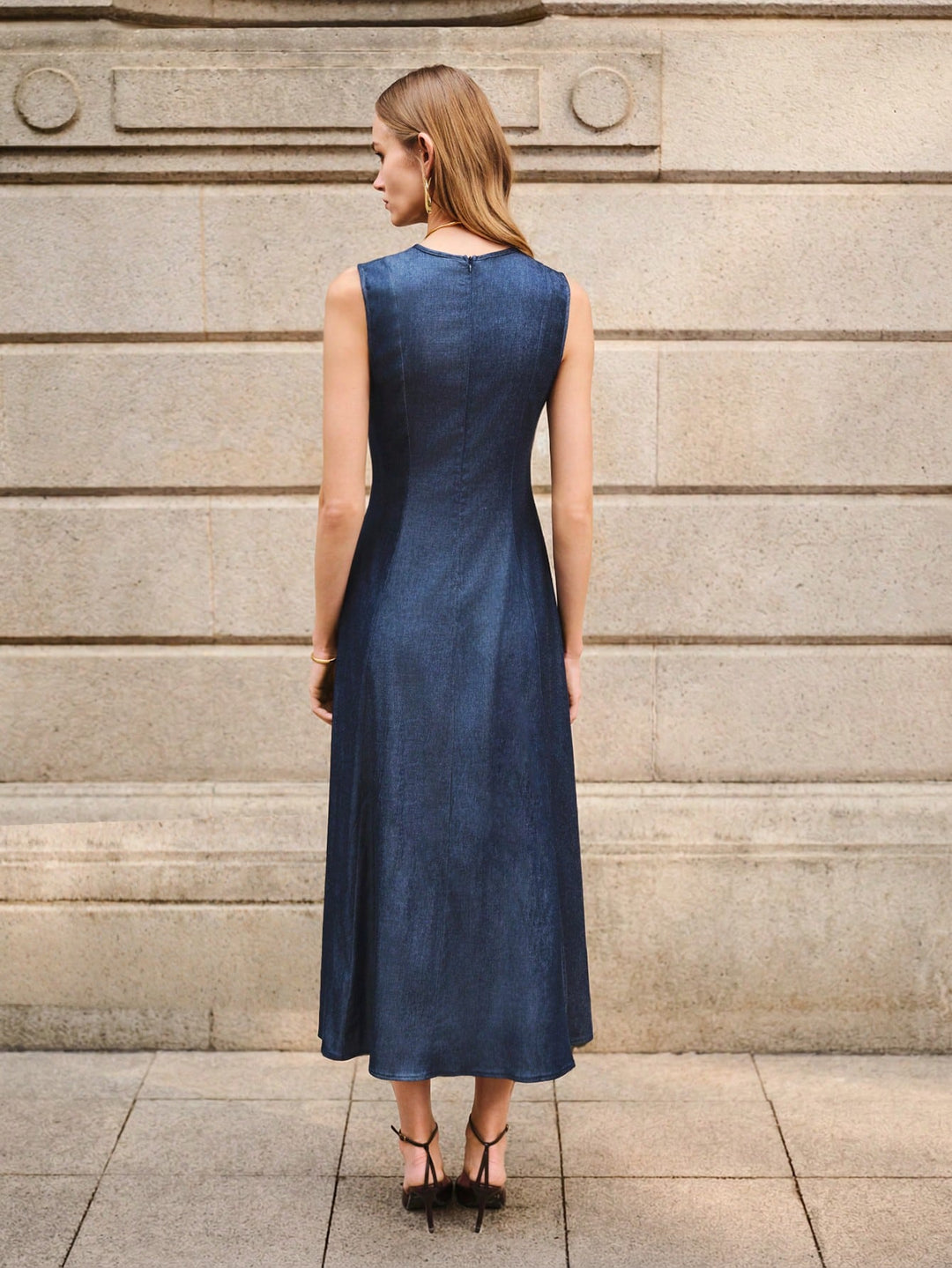 Rochie midi SHEIN, albastru
