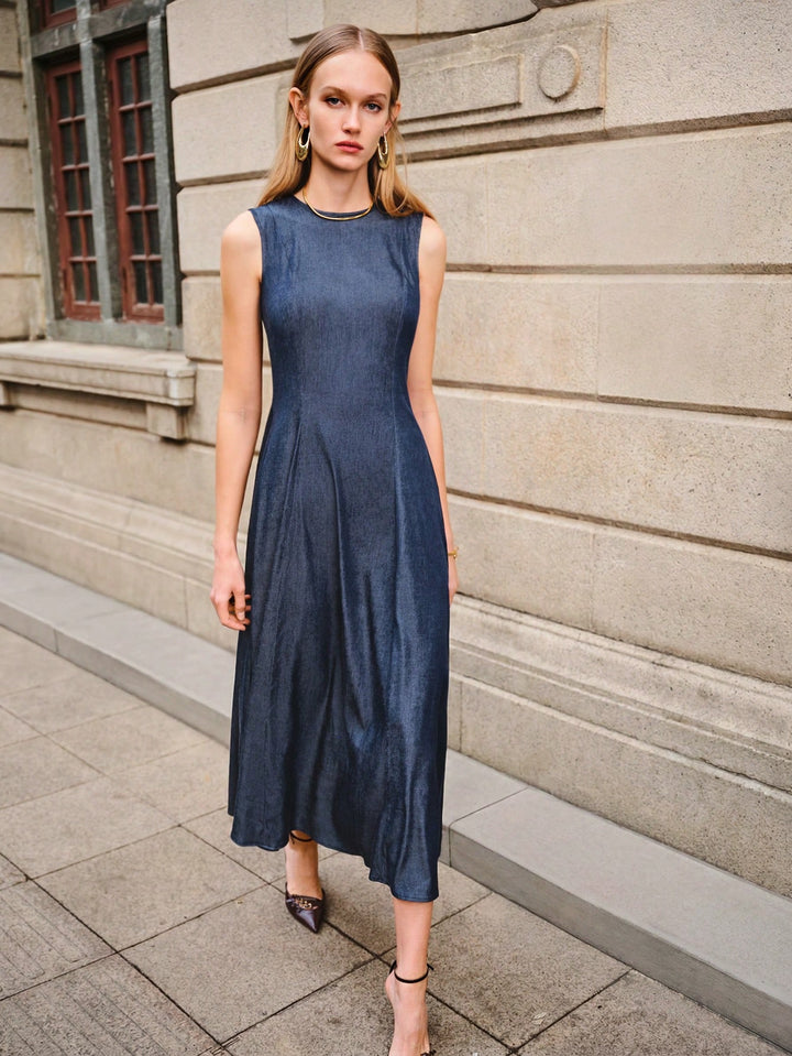 Rochie midi SHEIN, albastru