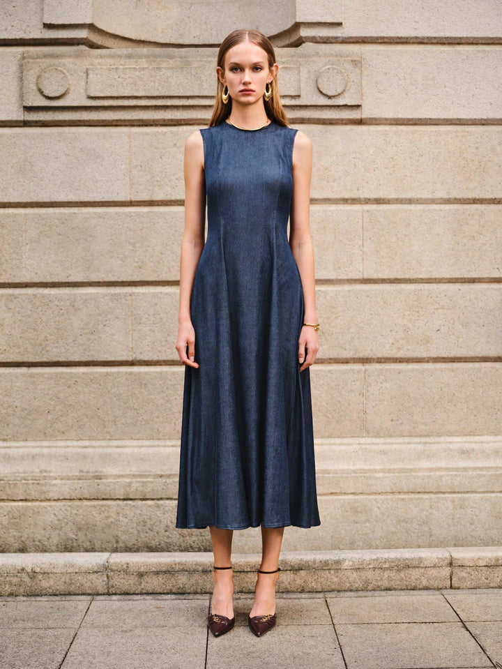 Rochie midi SHEIN, albastru