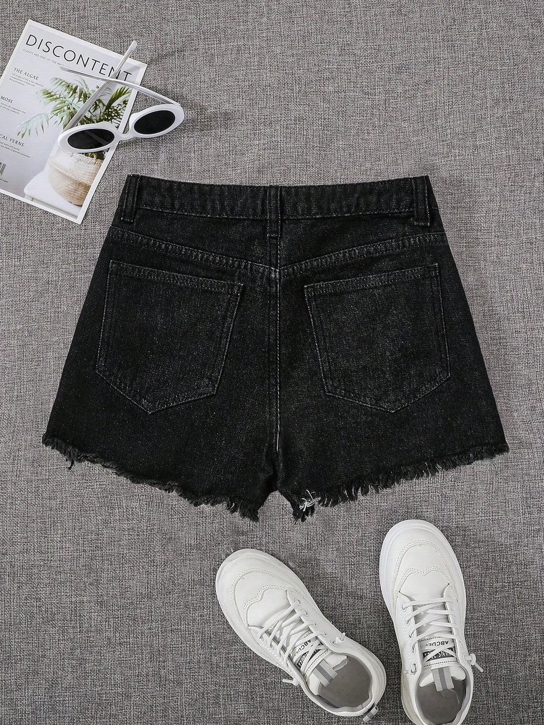 Pantaloni scurți SHEIN, negru