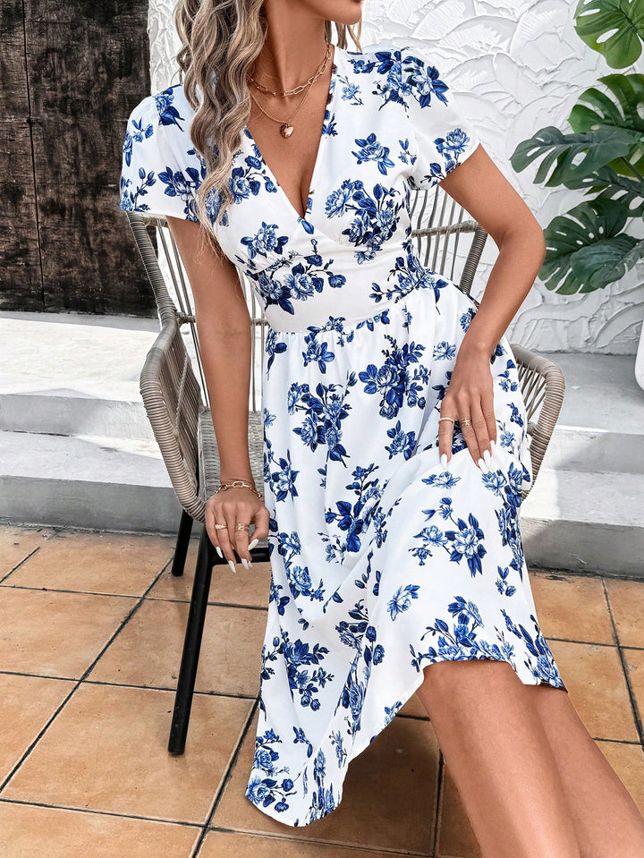 Rochie midi SHEIN, albastru