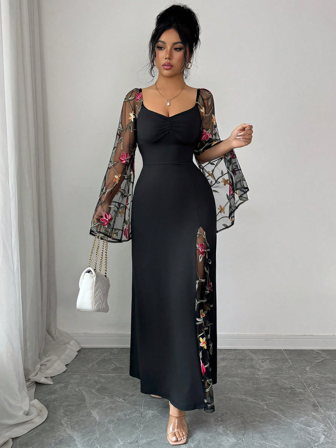 Rochie maxi SHEIN, mix culori