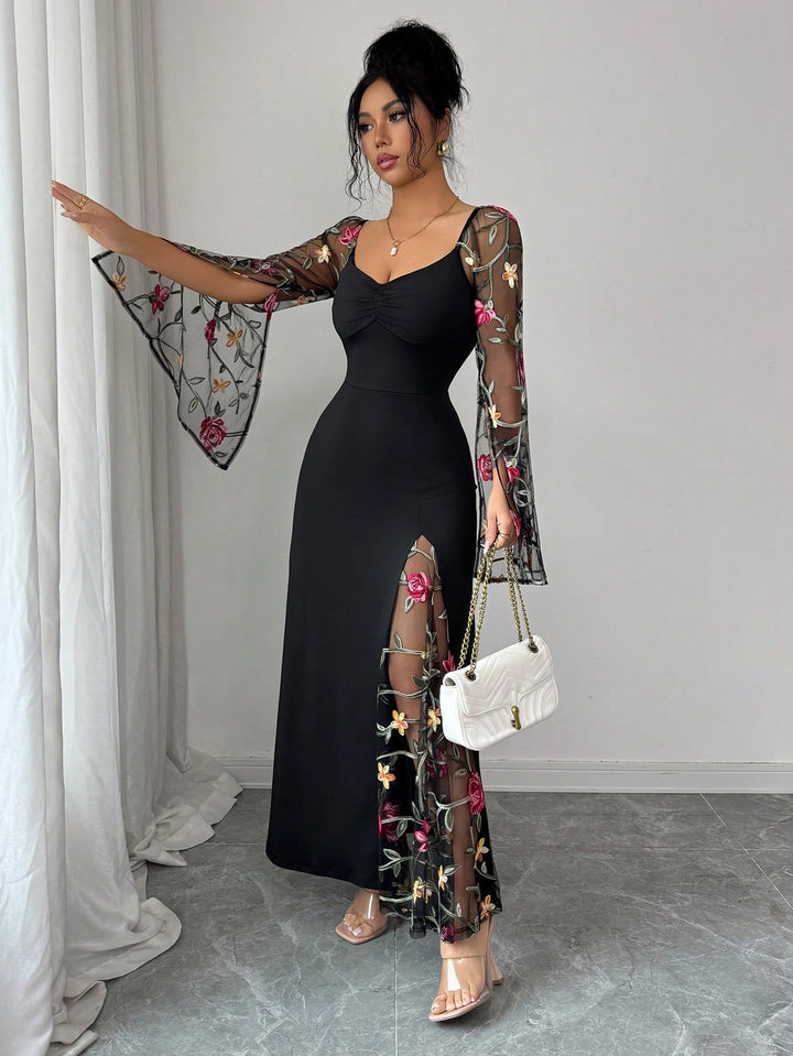 Rochie maxi SHEIN, mix culori