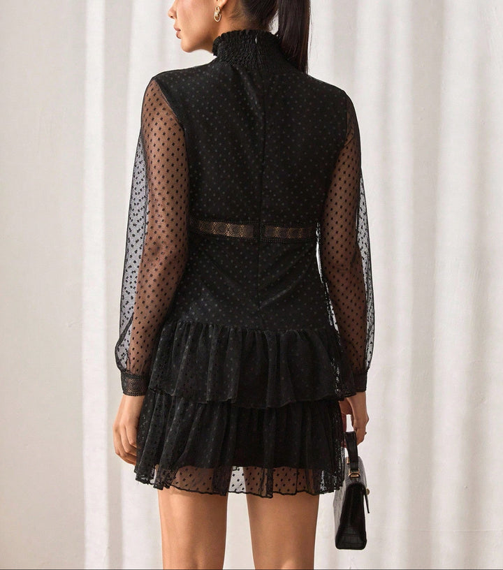 Shein mini ruha, fekete