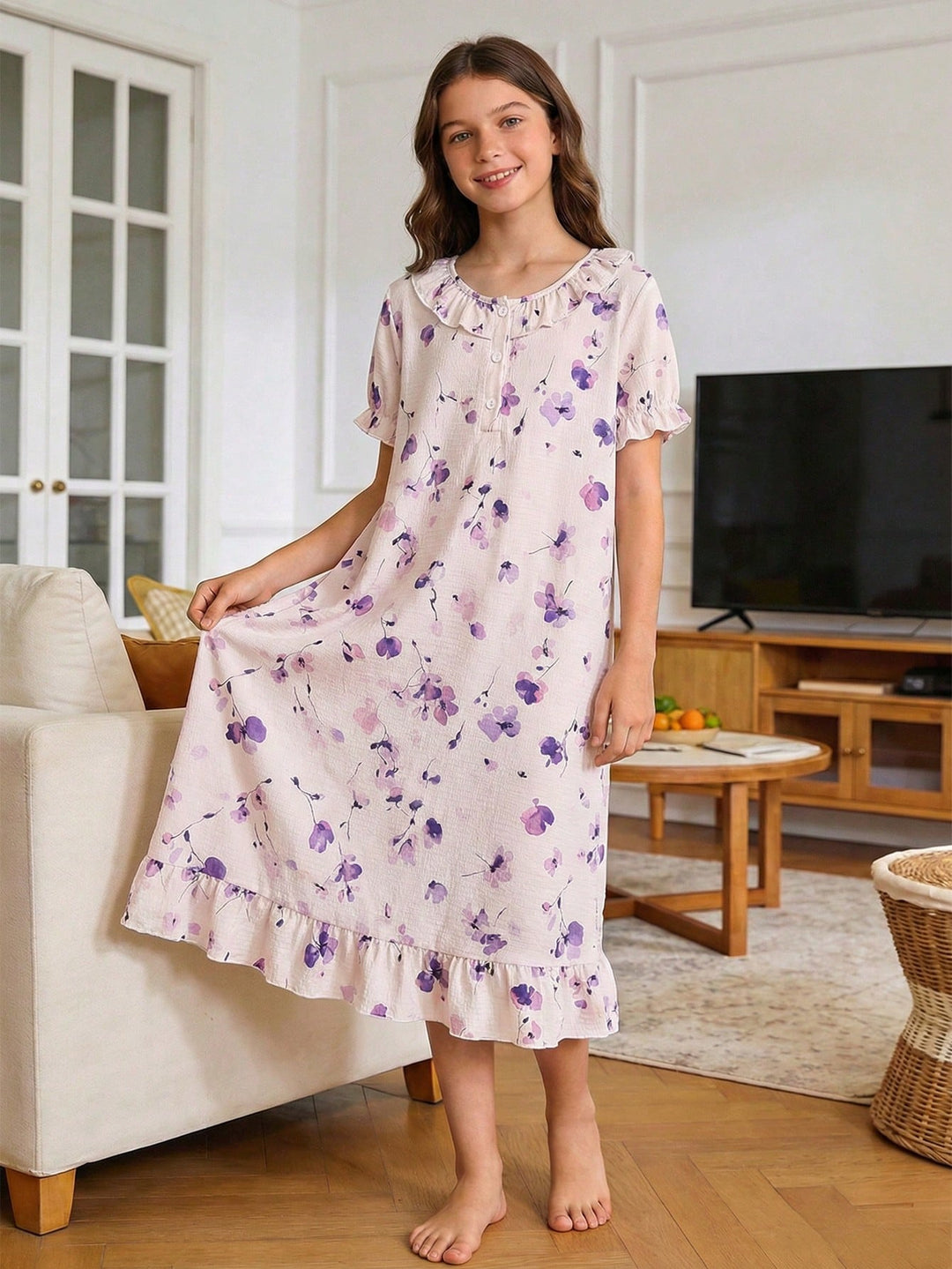 Rochie de noapte SHEIN, roz