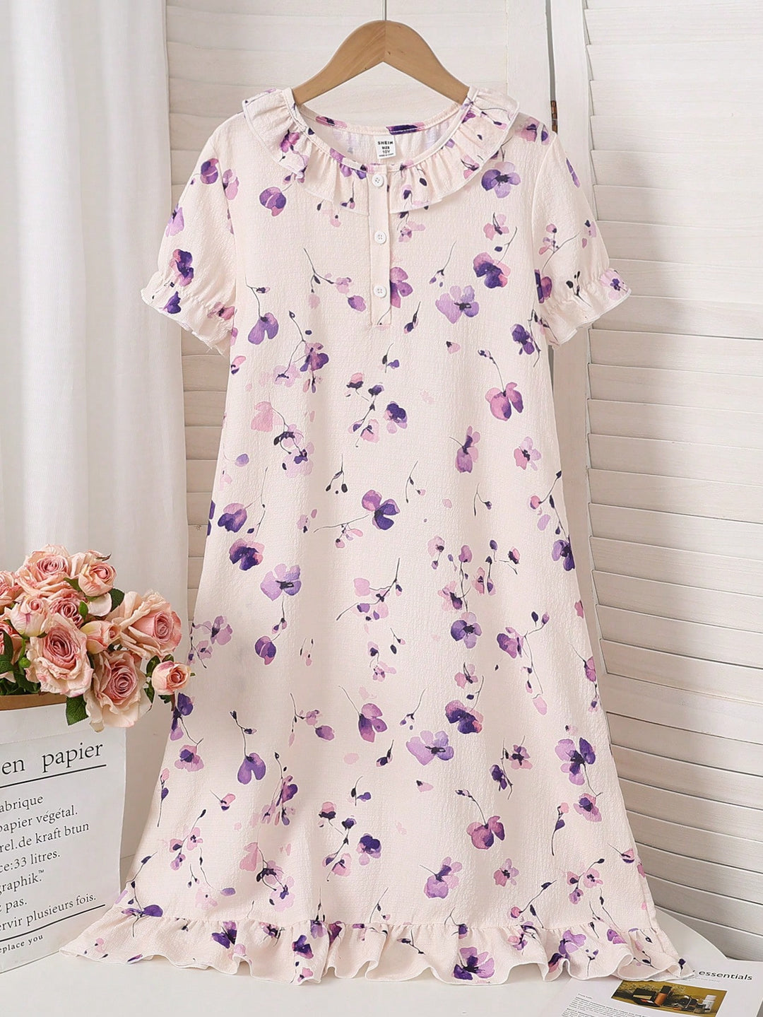 Rochie de noapte SHEIN, roz