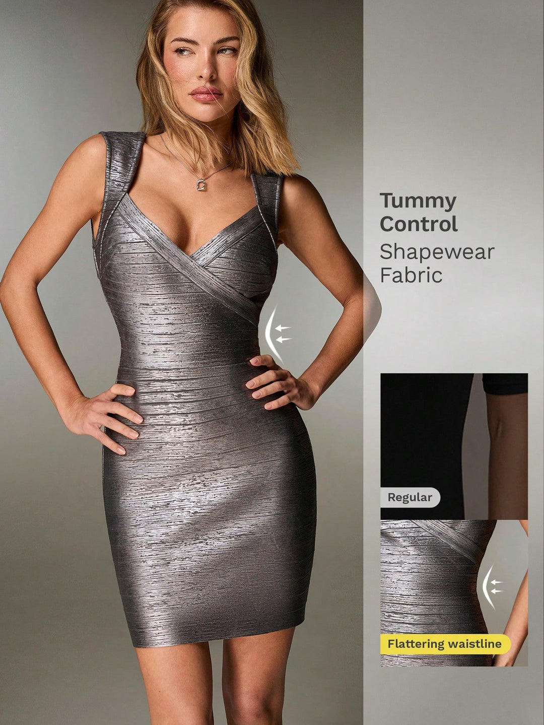 Rochie mini SHEIN, gri