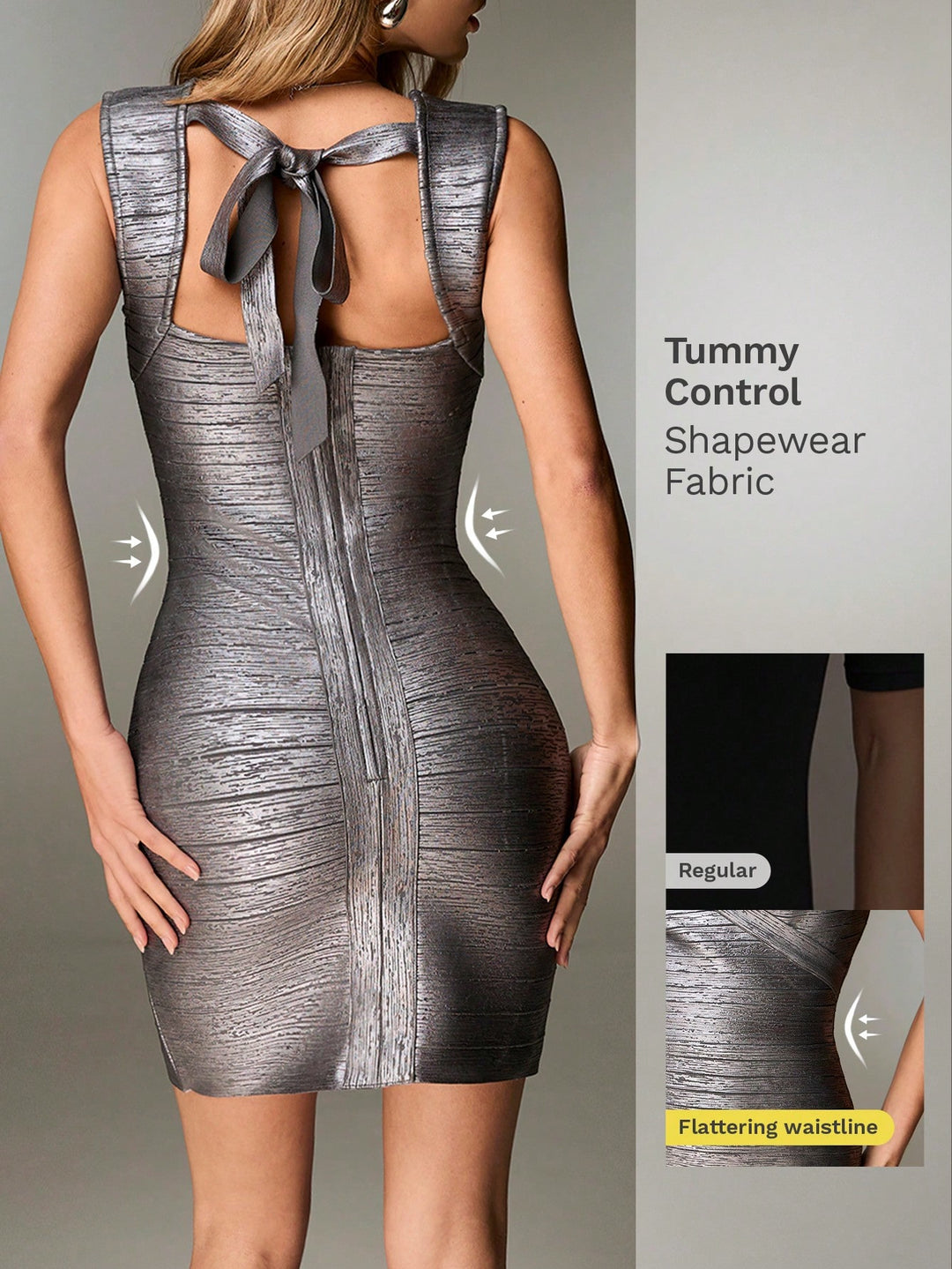 Rochie mini SHEIN, gri